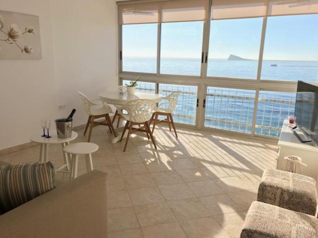Los Fernandos, 1St Line Beachfront Poniente, 2 Bedroom Apartment Ocean Terrace Benidorm Exterior foto